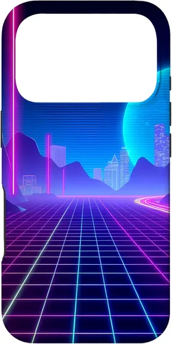 Vista 30 de Vaporwave Aesthetic Synthwave Retrowave 80s 90s Art Case for iPhone 16