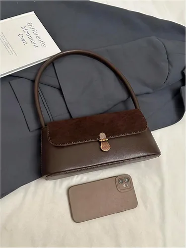 Vista 3 de SweatyRocks Women's Vintage Shoulder Bags Y2K Leather Underarm Purse Top Handle Clutches