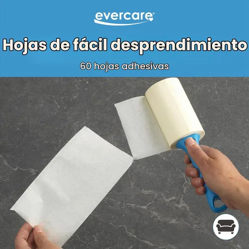Vista 4 de Evercare Recambio de rodillo de pelusa Extreme Stick - 60 hojas
