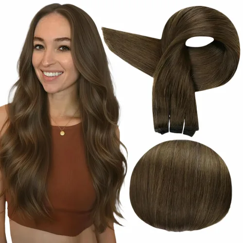 Vista 57 de Full Shine Extensiones de trama de cabello humano, cabello natural negro brillante, para mujeres, 1.76 oz (50 g), 10 pulgadas (25.4 cm), cabello