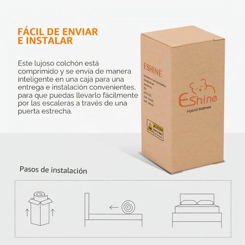 Vista 8 de ESHINE Base de cama ajustable + colchón híbrido de 14 pulgadas Twin XL (Suave Medio) - Espuma viscoelástica de gel de lujo, bases de cama con Gris