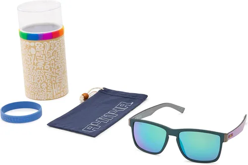 Vista 6 de Foster Grant SunLuv Seize The Moment - Gafas de sol cuadradas color verde azulado mate 2165in