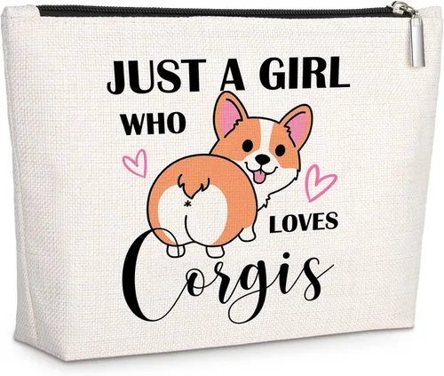 Vista 10 de GevGuxLuo A girl loves Makeup Bag, Beige, Contiene mi cara