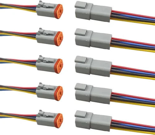 Vista 9 de KITUREK Conector eléctrico del coche de Deutsch de 5 pares de 2 pines, macho y hembra