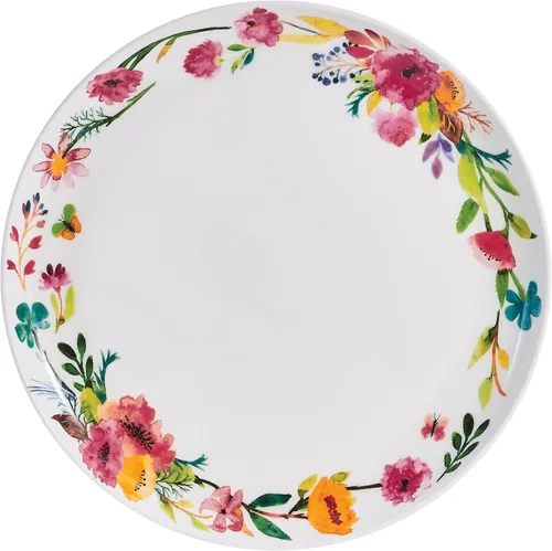 Vista 9 de Mikasa Karina Bone China - Juego de vajilla ligera de 12 piezas, resistente a las astillas, servicio para 4 personas