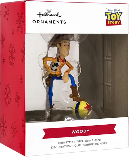 Vista 3 de Hallmark Disney/Pixar Toy Story - Adorno navideño de Woody, 1.2 x 3.1 x 1.45 pulgadas