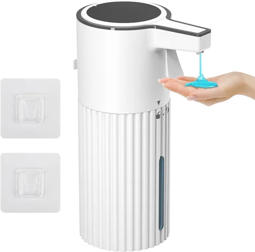 Vista 9 de HOMELYLIFE Dispensador automático de jabón espumoso, dispensador de jabón sin contacto de 13.53 oz/13.5 fl oz con 4 niveles ajustables, dispensador