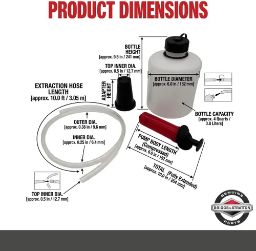 Vista 2 de Briggs & Stratton 5430K bomba extractora de aceite, 3.38 pt