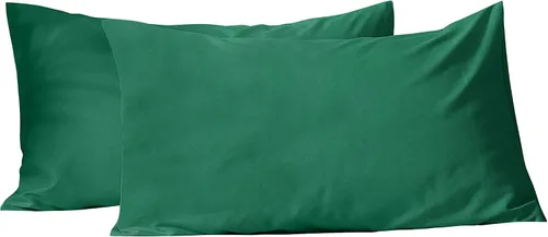 Vista 41 de Evolive Juego de 2 fundas de almohada de microfibra cepillada ultra suave con cierre de sobre (tamaño estándar de 20 x 30 pulgadas, color negro)
