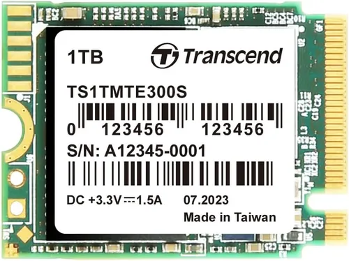 Vista 14 de Transcend MTE300S PCIe 2230 SSD de 256 GB, 2000 MB/s para Steam Deck, Surface Pro