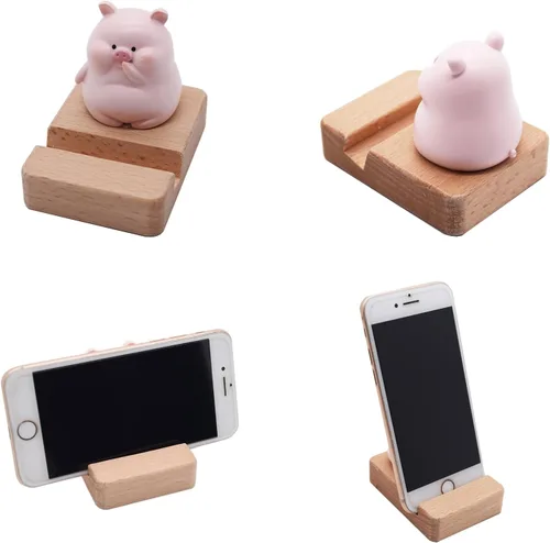 Vista 17 de Cute Animal Deer Cell Phone Stand Holder, Small Desk Phone Stand Mount for iPhone Android Samsung Galaxy Note
