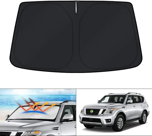Vista 65 de KUST Parasol para parabrisas para BMW X1 F48 2016, 2017, 2018, 2019, 2020, 2021, 2022, accesorios de ajuste personalizado, parasol plegable