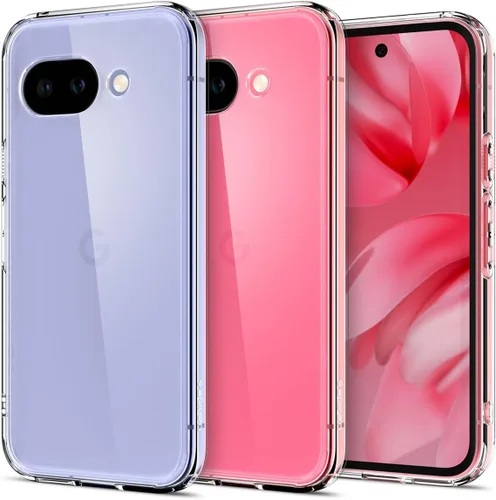 Vista 12 de Spigen Carcasa ultra híbrida para Pixel 8a, transparente Anti-Yellowing Resin, Air Cushion Technology, Military-Grade Drop Protection, Raised