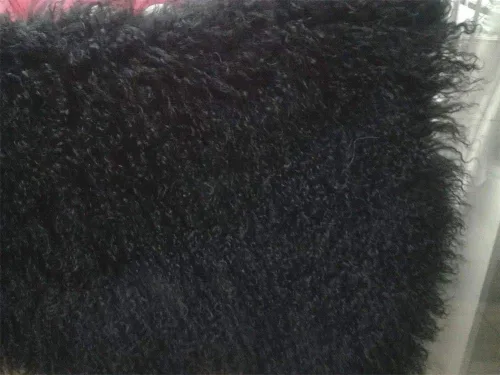 Vista 7 de Alfombra de lana auténtica de oveja tibetana/mongol de piel de oveja tibetana y mongol, alfombra de lana real para dormitorio, sala de estar, 3.5 x