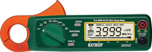 Vista 10 de Extech MA445 400A True RMS AC/DC Medidor de Pinza con Detector NCV, Apertura de Mordaza de 1.2 pulgadas, Pantalla Doble Retroiluminada, Multímetro