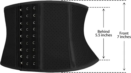 Vista 3 de Atbuty Super Short Torso Waist Trainers Cincher Corset Tummy Shaper Slimming Latex Girdle