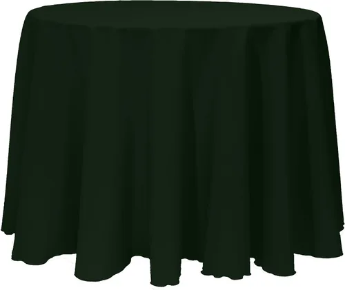 Vista 37 de ULTIMATE TEXTILE Mantel redondo de lino de poliéster de 120 pulgadas, color rosa neón