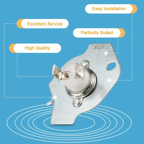 Vista 4 de AMI PARTS Fusible térmico de secadora de repuesto 3977394 Compatible con Whirlpool y Kenmore Reemplaza 80001 279548 695563 2796769 279769VP 3387812