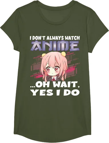 Vista 68 de Ver camiseta japonesa de anime con estampado de anime Girl, Negro, S