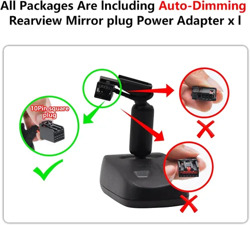 Vista 4 de Mangoal Cámara de tablero delantera 4K y trasera de 1080p para Buick Enclave 2018-2024 (modelo A), se prefiere Base Essence Premium Avenir