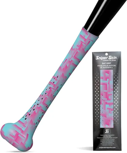 Vista 17 de SNIPER SKIN Baseball & Softball Bat Grip - Replacement Bat Grip Wrap - Easy to Install, Strong, Waterproof, Tacked for Performance Sombra negra