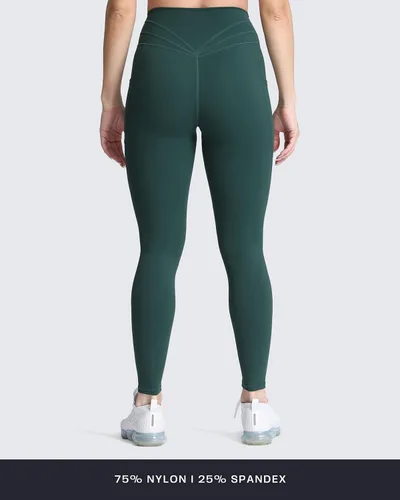 Vista 27 de Aoxjox Trinity - Pantalones de yoga de cintura alta con bolsillos para mujer, control de abdomen, cintura cruzada, leggings de entrenamiento suaves