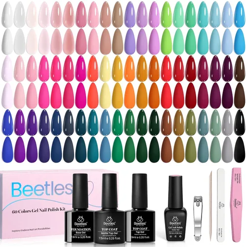 Vista 21 de Beetles - Juego de 44 esmaltes de uñas de gel, colección Colorful Muse, 36 0-0 Musa colorida