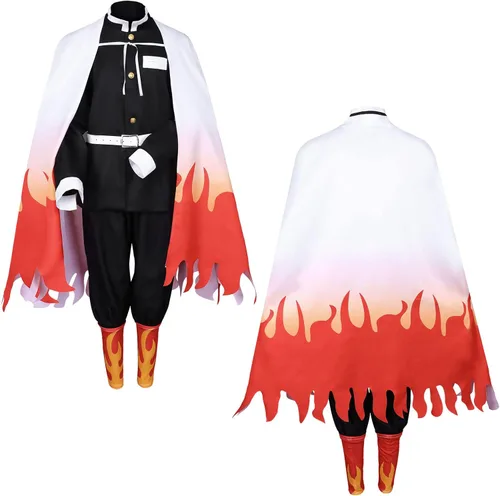 Vista 2 de Demon Slayer Tanjiro Nezuko Cosplay para niños, Shinobu Zenitsu Giyuu Tomioka Kimono Cosplay Disfraz con aretes para mujer