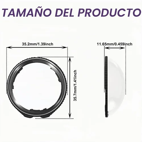 Vista 6 de Insta 360 X4 Air Premium - Protectores de lente de vidrio templado para accesorios de aire Insta360 X4 (vidrio óptico)