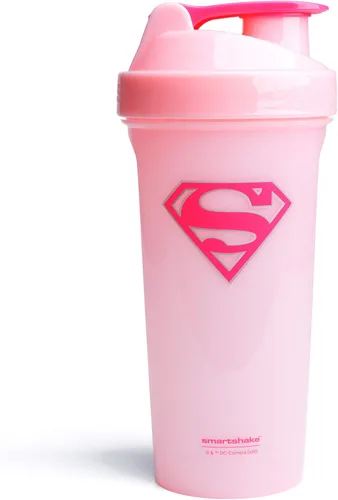 Vista 6 de Botella agitadora de proteínas Smartshake Lite Liga de la Justicia 800ml – Botella de agua DC Comics, botella agitadora para gimnasio sin BPA a