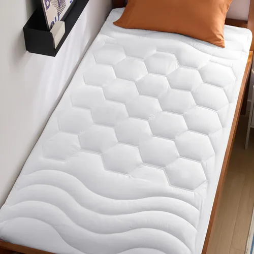 Vista 13 de Bedsure Protector de colchón beige individual XL – Cubrecolchón suave para dormitorio universitario, protector de cama individual extra largo