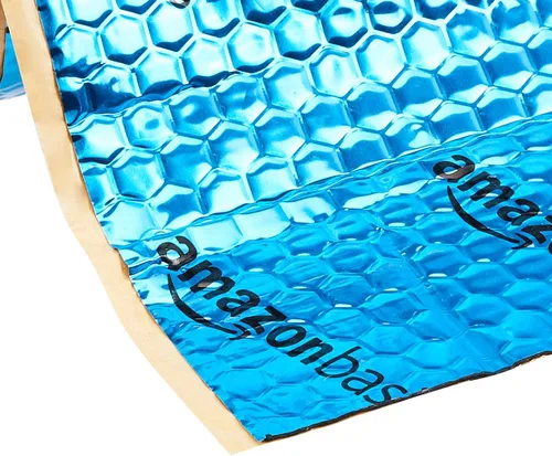 Vista 3 de Amazon Basics Paquete a granel de amortiguador de sonido para automóvil con kit de instalación, 50 pies cuadrados, 18 pulgadas x 402 pulgadas