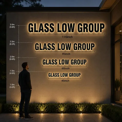 Vista 4 de Custom Business Logo Sign, LED Backlit Channel Letters for Wall Letrero de negocios personalizado