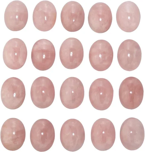 Vista 11 de mookaitedecor 12pcs Oval Cabujón Piedra Preciosa CAB Flatback Stone para la fabricación de joyas