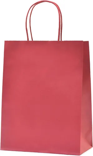 Vista 8 de Nexmint Bolsas de papel kraft de 8 x 10.5 pulgadas, bolsas de regalo con asa para cumpleaños, vacaciones, regalos, recuerdos de fiesta, venta al por