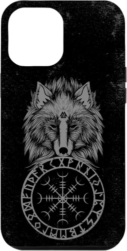Vista 26 de Viking Aegishjalmur Runes Fenrir Odin Helm of Awe Phone Case for iPhone 17