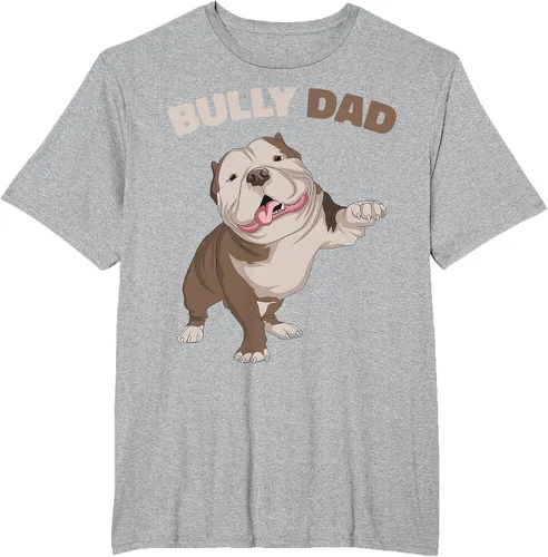 Vista 30 de American Bully Dad Dog Owner Father Funny Men T-Shirt Asphalt Grey