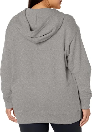 Vista 2 de adidas Originals Sudadera con capucha Trefoil de talla grande para mujer