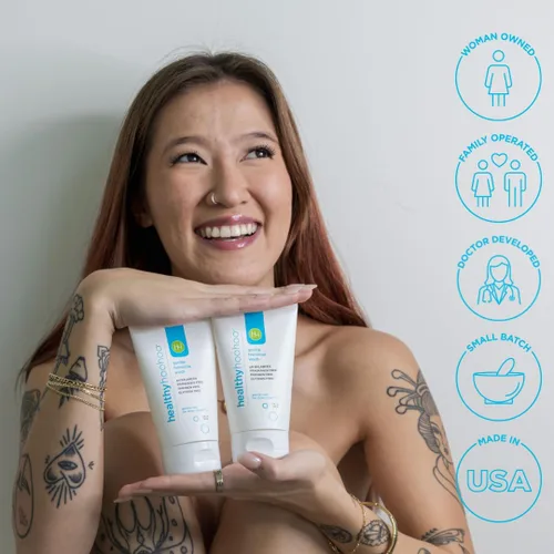 Vista 7 de Jabón femenino suave para mujeres, limpiador de vulva equilibrado con pH para pieles sensibles, higiene natural a base de plantas, jabón vaginal sin