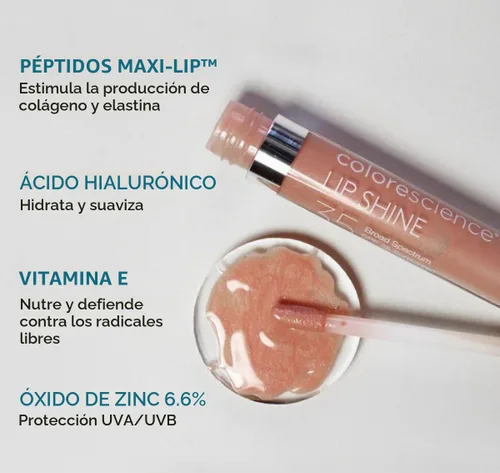 Vista 7 de Colorescience Sunforgettable Lip Shine Spf 35 - Brillo de labios champán, 0.13 onzas (paquete de 1) Brillo de labios de amplio espectro