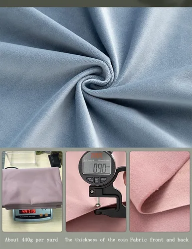 Vista 5 de TinaKim Tela de Terciopelo para Tapicería de Sofá, Material para Funda de Almohada y Funda de Silla, Reparación DIY (Negro, 2 Yardas)