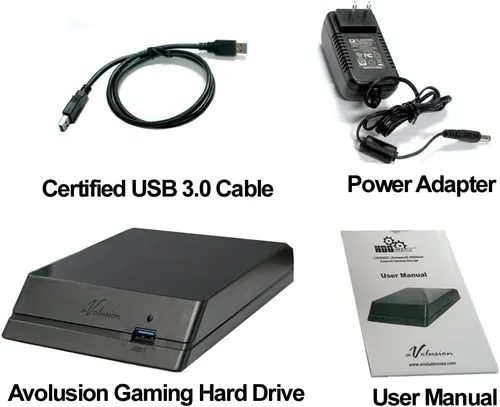 Vista 3 de Avolusion HDDGear - Disco duro externo USB 3.0 de 8 TB (para PS4 Pro y Slim, preformateado)