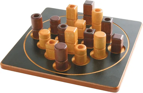 Vista 2 de Quarto Mini Ganador de Mensa Select Versión para viajes del juego de estrategia abstracta de madera para niños y adultos Favorito de la noche