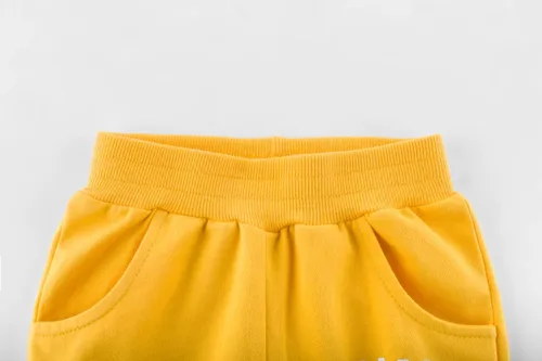 Vista 4 de HUAER& Paquete de 2 pantalones cortos de punto de verano para bebé niño