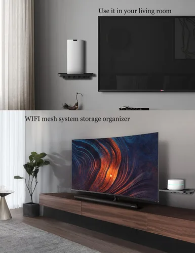 Vista 3 de Universal Smart Speaker Soporte de Pared y Estante para Dispositivos Echo/Homepod mini/Sonos Compatible con Montaje de WiFi Google Adecuado