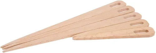 Vista 9 de Aguja de tejer 5 Uds. DIY Agujas de tejer de ojo grande de madera, tapicería, manualidades, herramientas de madera, agujas de tejer de ojo grande