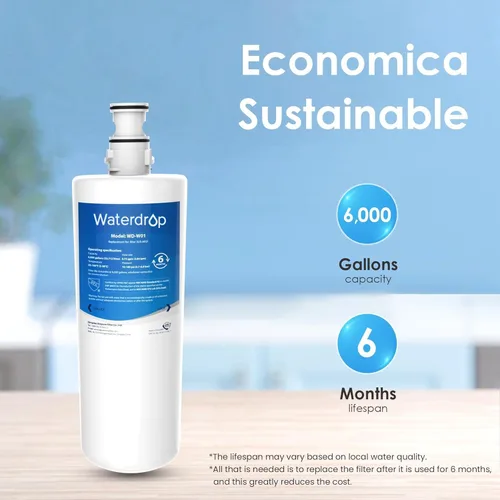 Vista 3 de Waterdrop 3US-AF01 Filtro de agua para debajo del fregadero, repuesto para Filtrete® estándar 3US-AF01, 3US-AS01, Aqua-Pure AP Easy C-CS-FF