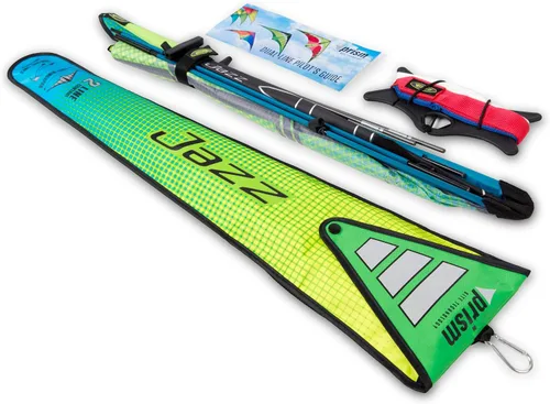 Vista 2 de Jazz 2.0 Dual-line Sport Kite Ready to Fly with Flying Lines, Wrist Straps, Winder, Instructions, and Storage Bag
