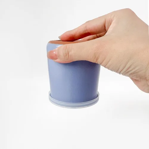 Vista 6 de Tapas para tarros de yogur La Fermiere (24 piezas) - Tapas de plástico para tarros de yogur La Fermière de 4.9 onzas, tapas de plástico selladas