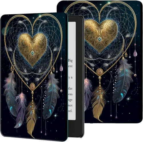 Vista 28 de Rossy Funda para Kindle de 10ª generación 2019, delgada, de piel sintética, ajustable, Smart Cover con encendido y apagado automático para Kindle